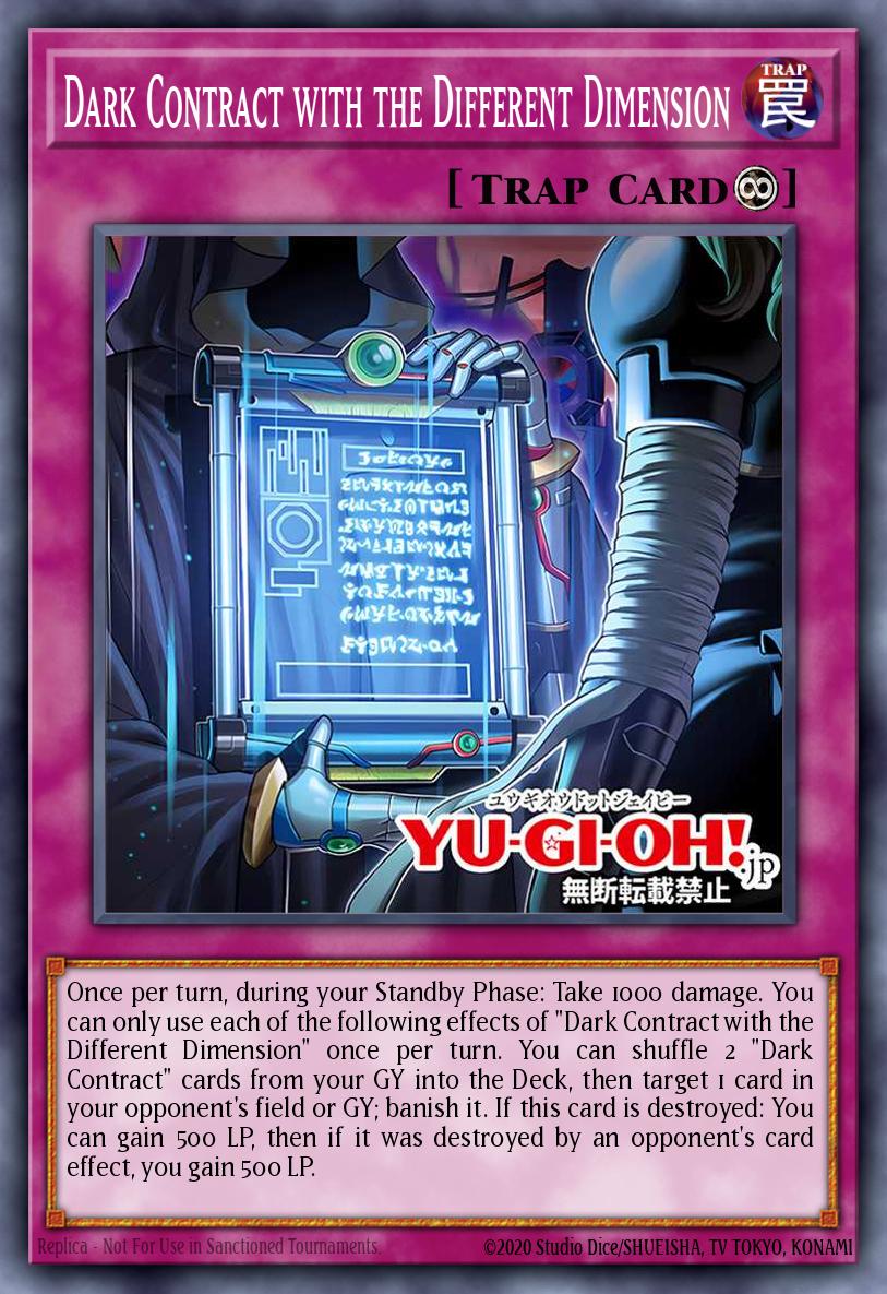 Dark Contract with the Different Dimension